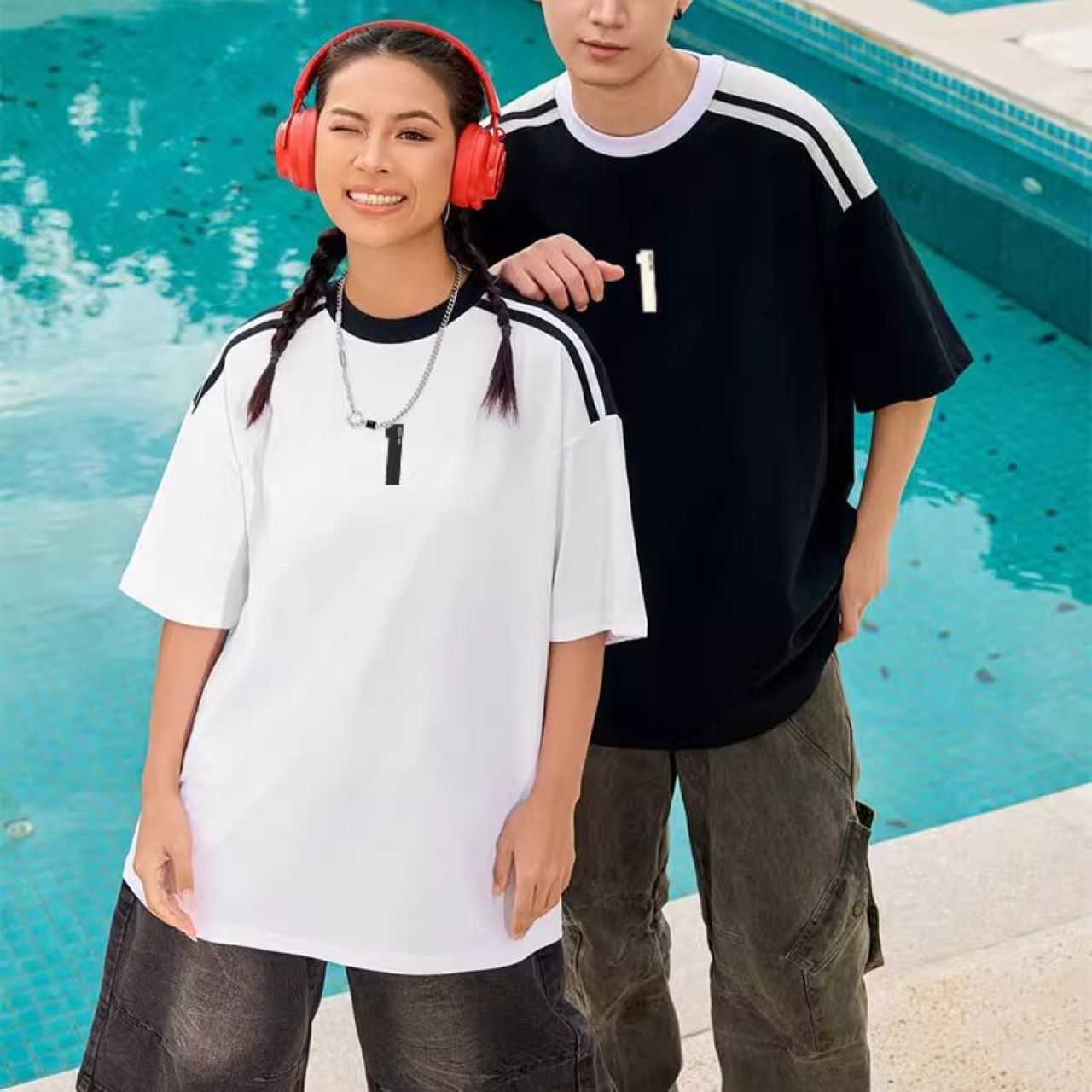 YEEZY OFF ココナッツ 2025 新作 1ワードプリント 半袖Tシャツ メンズ レディース トップス トレンド ブランド カジュアル コットン ヘビー